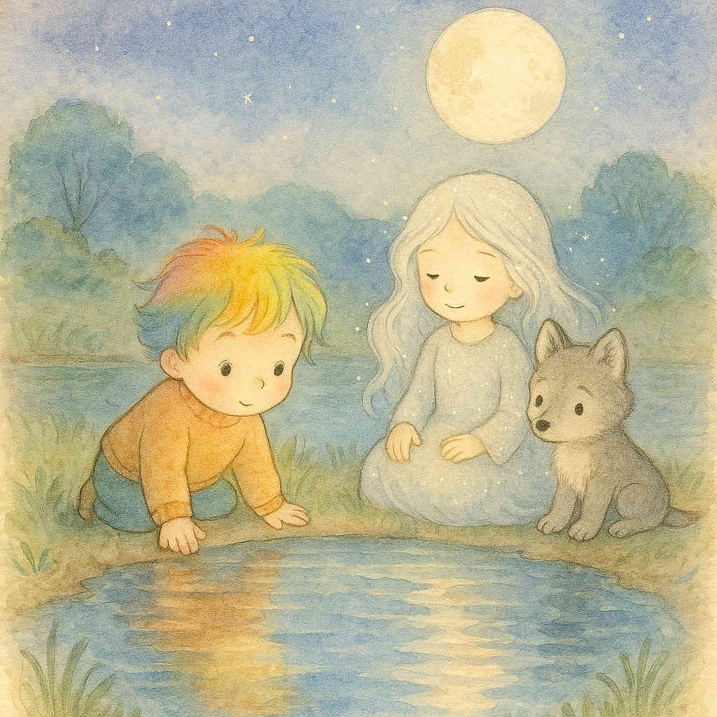 Mystery Color and the Moon Lake