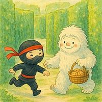 Liam le Ninja et Yuki le Yéti