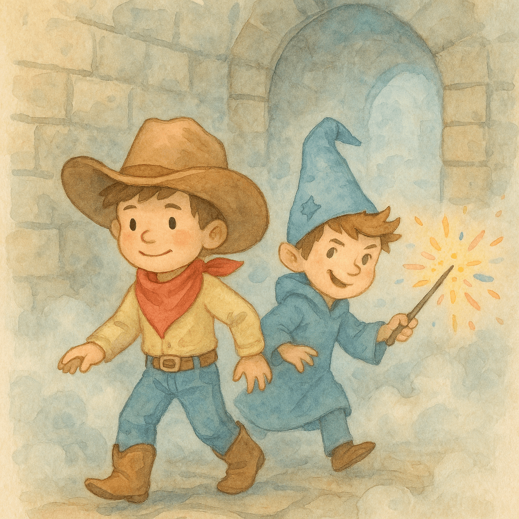 Mike le Cowboy et l’Illusion du Château