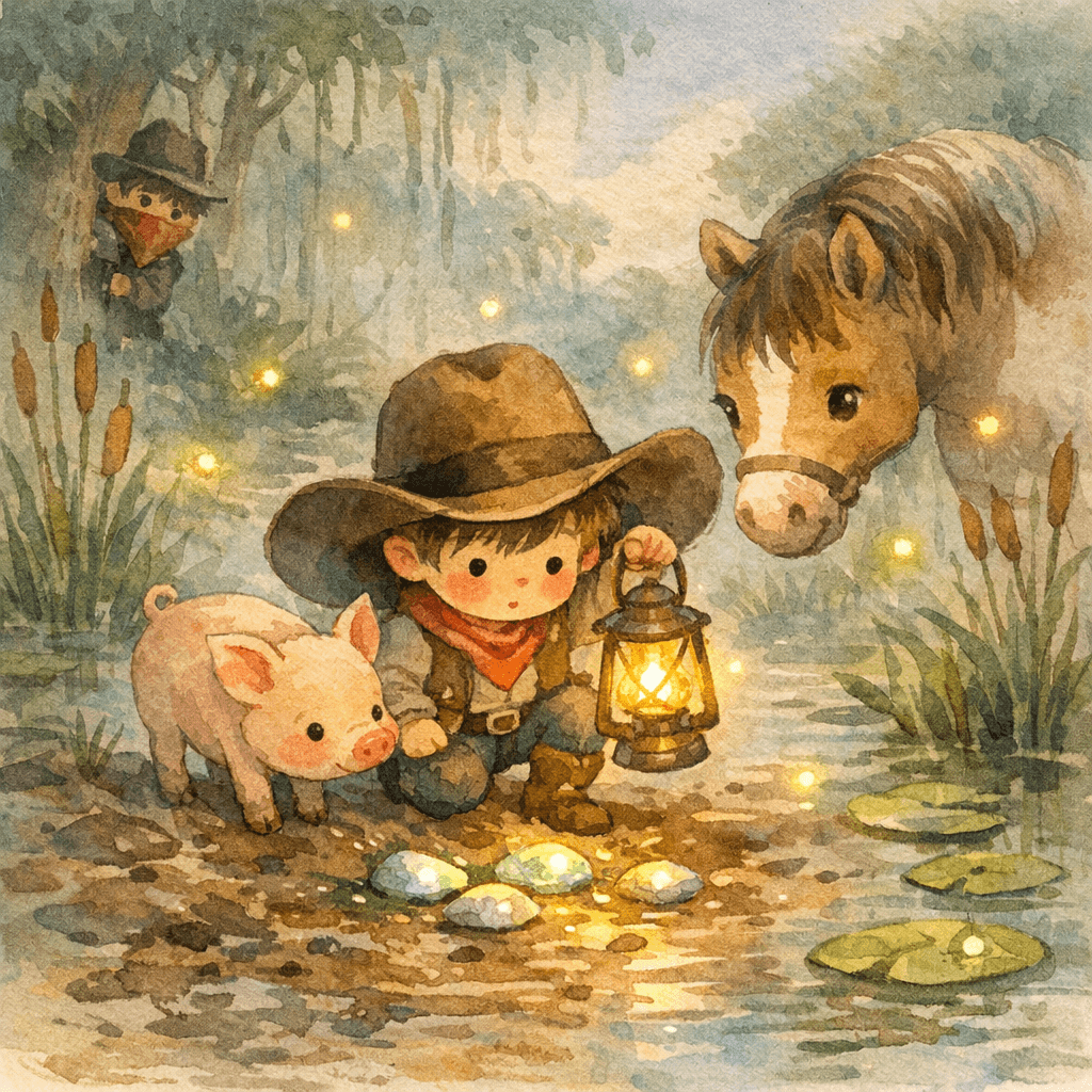Sir Nugget and the Shiny Star in the Swamp
