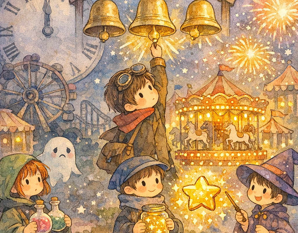 Junior and the Park Clock Ghost