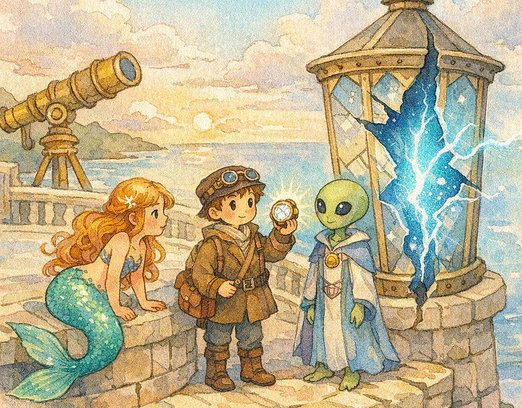Mermaid Zuri and the Echo in the Star Lantern