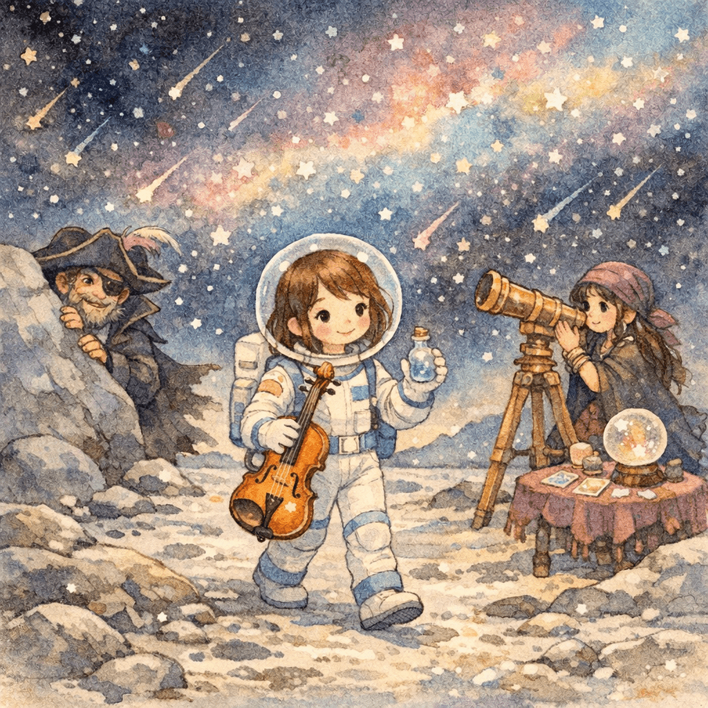 Alice and the Moon’s Starfall Symphony