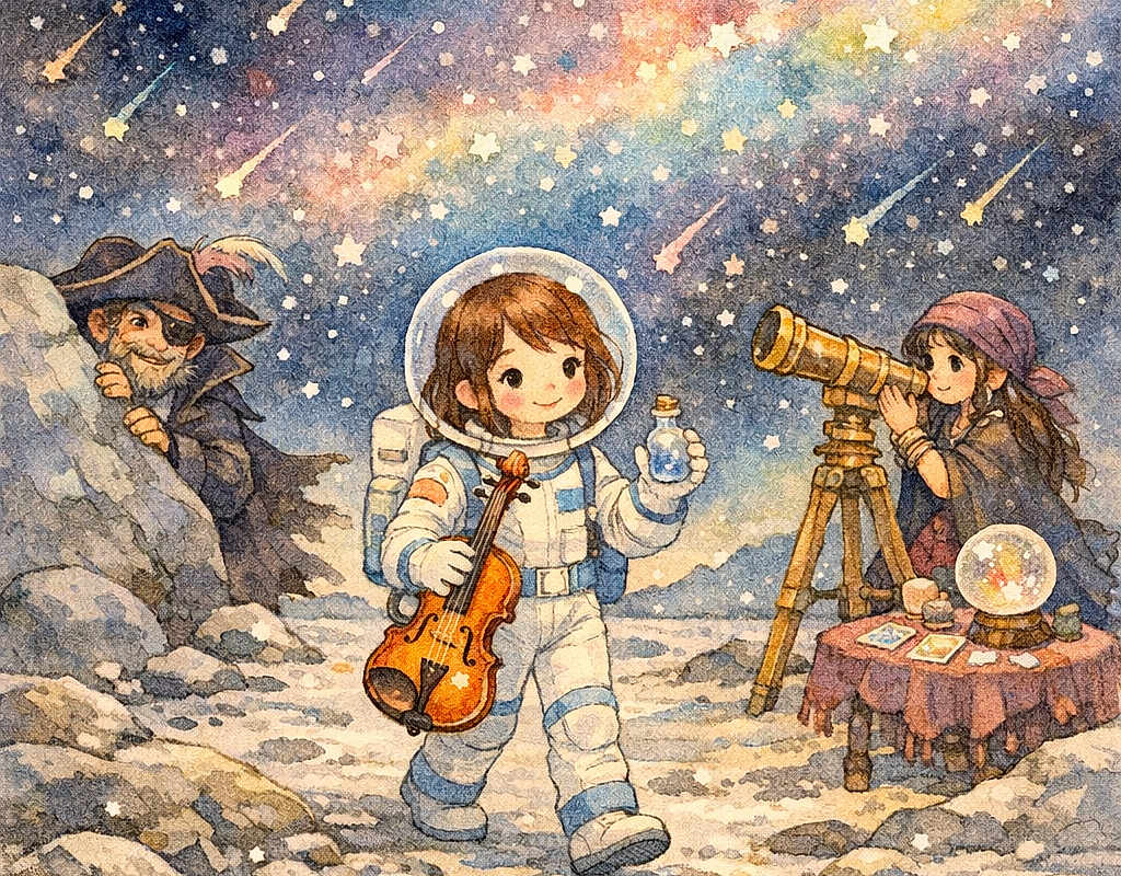 Alice and the Moon’s Starfall Symphony