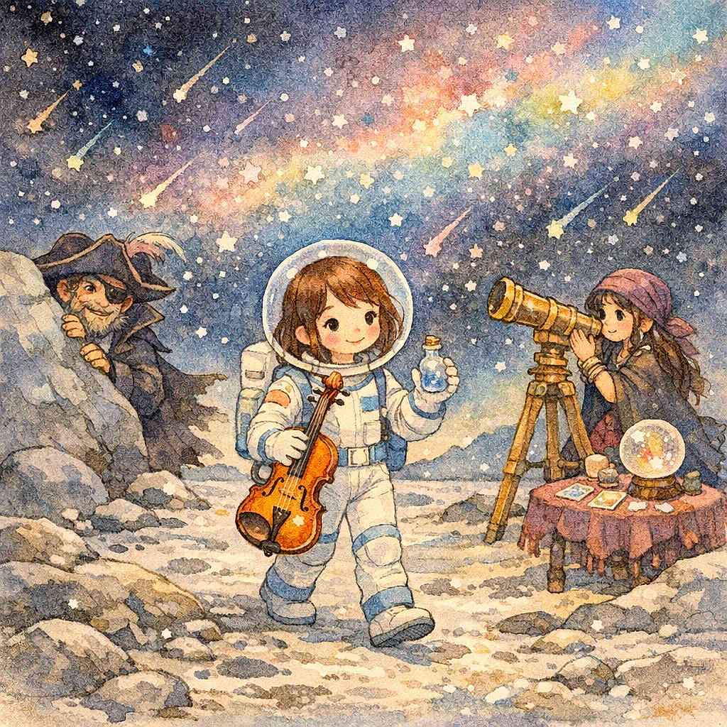 Alice and the Moon’s Starfall Symphony
