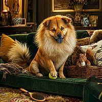 Chowssell : le croisé Chow Chow–Jack Russell qui garde le canapé à très haute vitesse