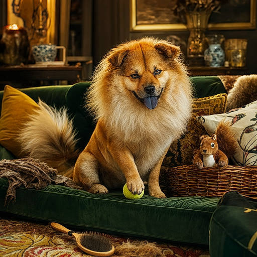 Chowssell : le croisé Chow Chow–Jack Russell qui garde le canapé à très haute vitesse