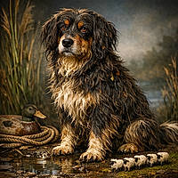 Americatalan Spanieldog: The Wetland Wrangler With a Mop for a Coat