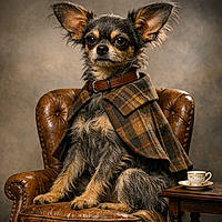 Chihauhound: The Pocket Tyrant in a Wolfhound Trench Coat