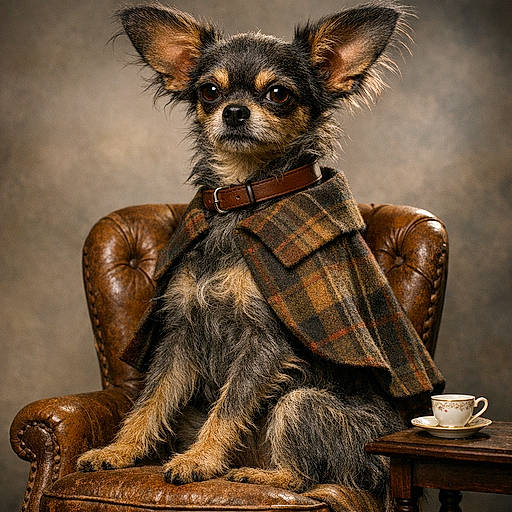 Chihauhound: The Pocket Tyrant in a Wolfhound Trench Coat