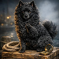 Pooderke: The Curly-Coated Dockside Boss With a Built‑In Alarm System