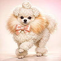 Pooderanian: The Curl-Puffed Socialite Who Thinks Every Room Is a Runway