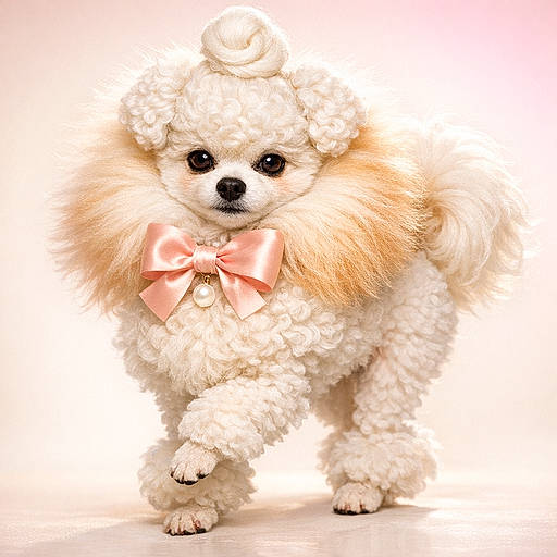 Pooderanian: The Curl-Puffed Socialite Who Thinks Every Room Is a Runway