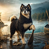 Barbakinu Dog Breed Guide: The Curly-Coated Samurai of the Splash Zone