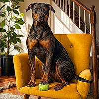 Dobullcher Dog Breed Guide: The Velvet Security System With a Bull Terrier Bounce