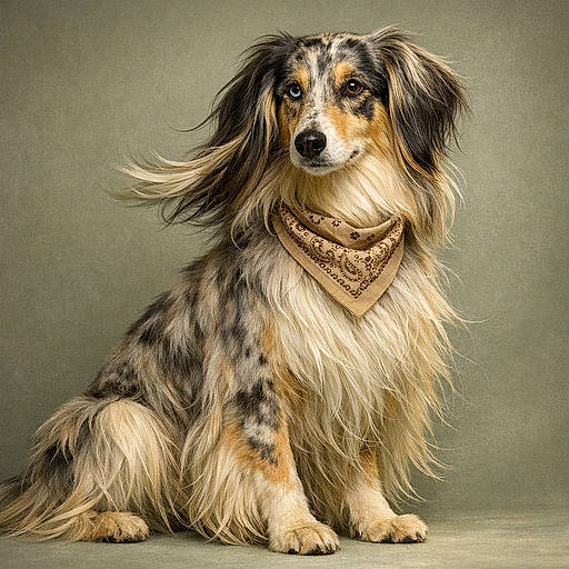 Afgaussie: The Windblown Sheepdog Supermodel With a Clipboard