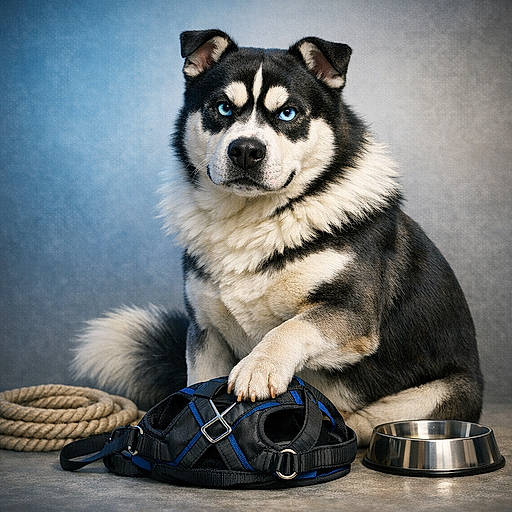 Huskstaff : le chien-locomotive au sourire de videur