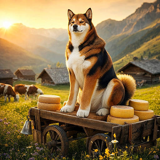 Shibouvier Suisse : le petit prince roux qui croit pouvoir tracter une fromagerie