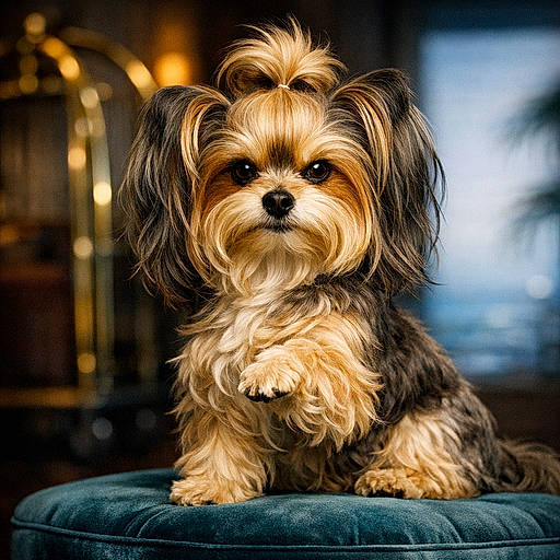 Yorkavanese: The Silk-Caped Sofa Diplomat With a Terrier’s Alarm System