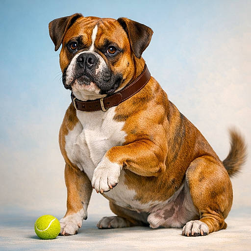 Bullyxer : le Boxer bodybuildé qui fait des câlins comme un bélier