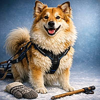 Fingoldon : le chien nordique au sourire de concierge et au cœur en guimauve