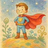 Superhero Alexis on Planet Adventure