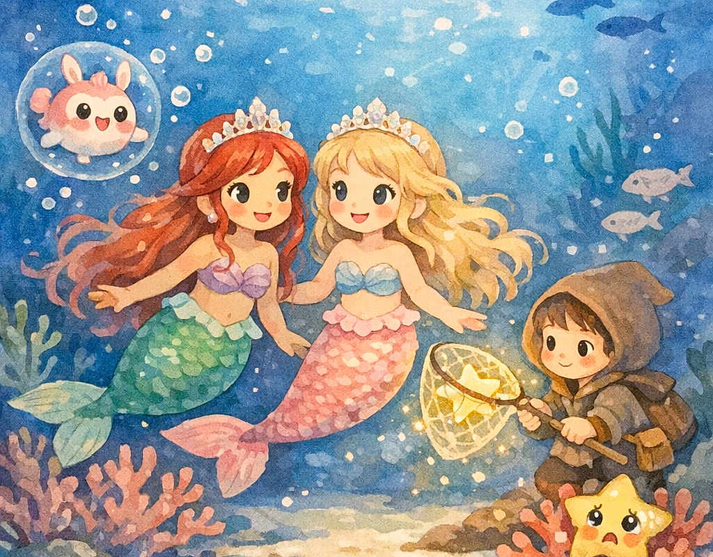 A Beautiful Mermaid Princess and the Missing Twinkle