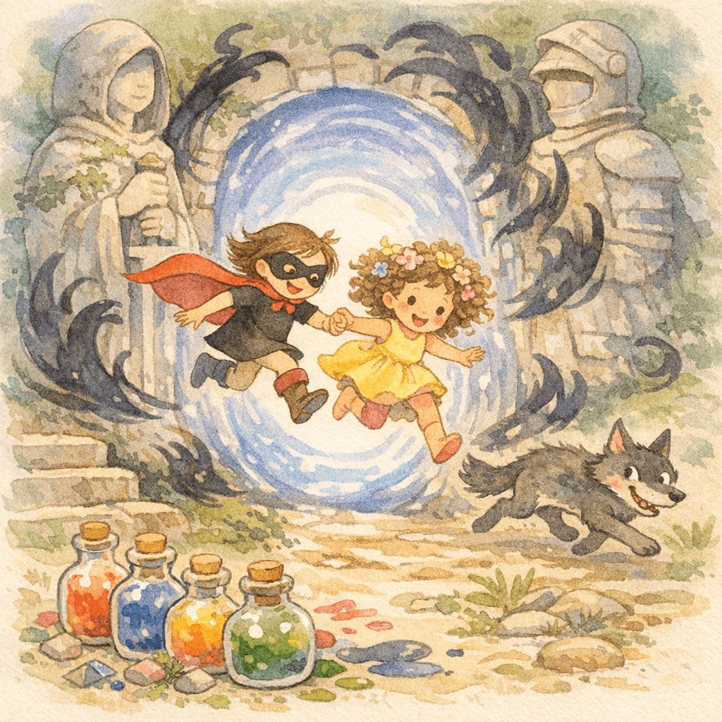 Charlotte and the Stolen Colors of the Mystic Statues