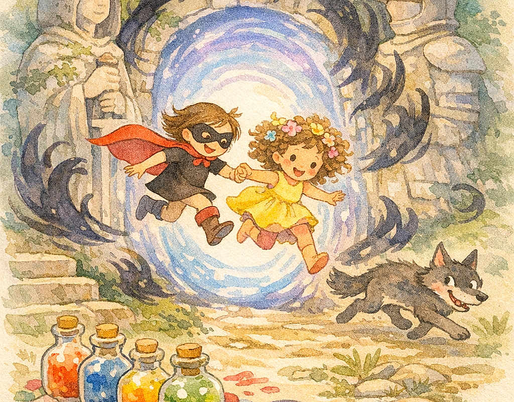 Charlotte and the Stolen Colors of the Mystic Statues