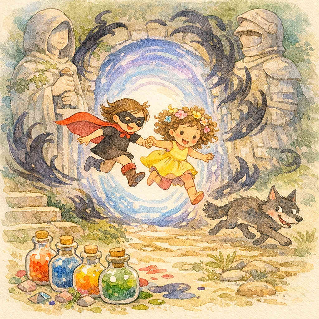 Charlotte and the Stolen Colors of the Mystic Statues