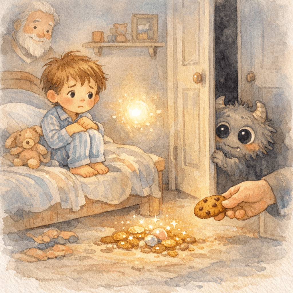 Youcef et la bille-lumière du placard