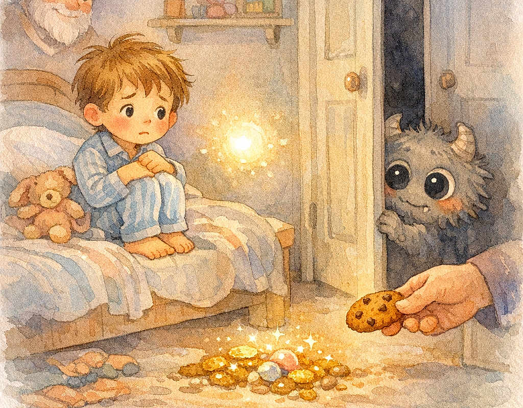 Youcef et la bille-lumière du placard