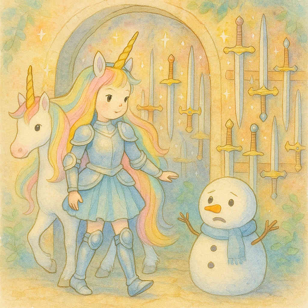 Nathalie Unicorn Princess et l'Épée Arc-en-Ciel