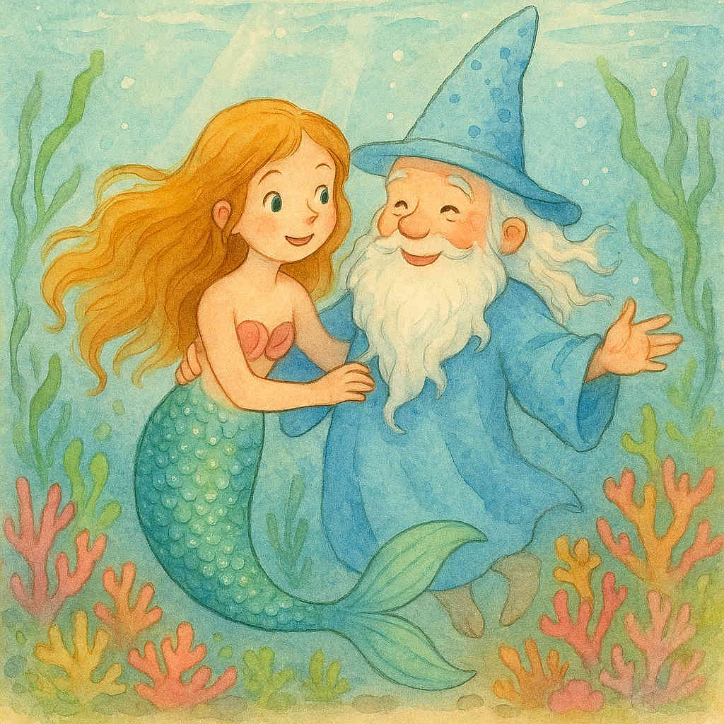 Flo la Sirène et le Coquillage-Étoile