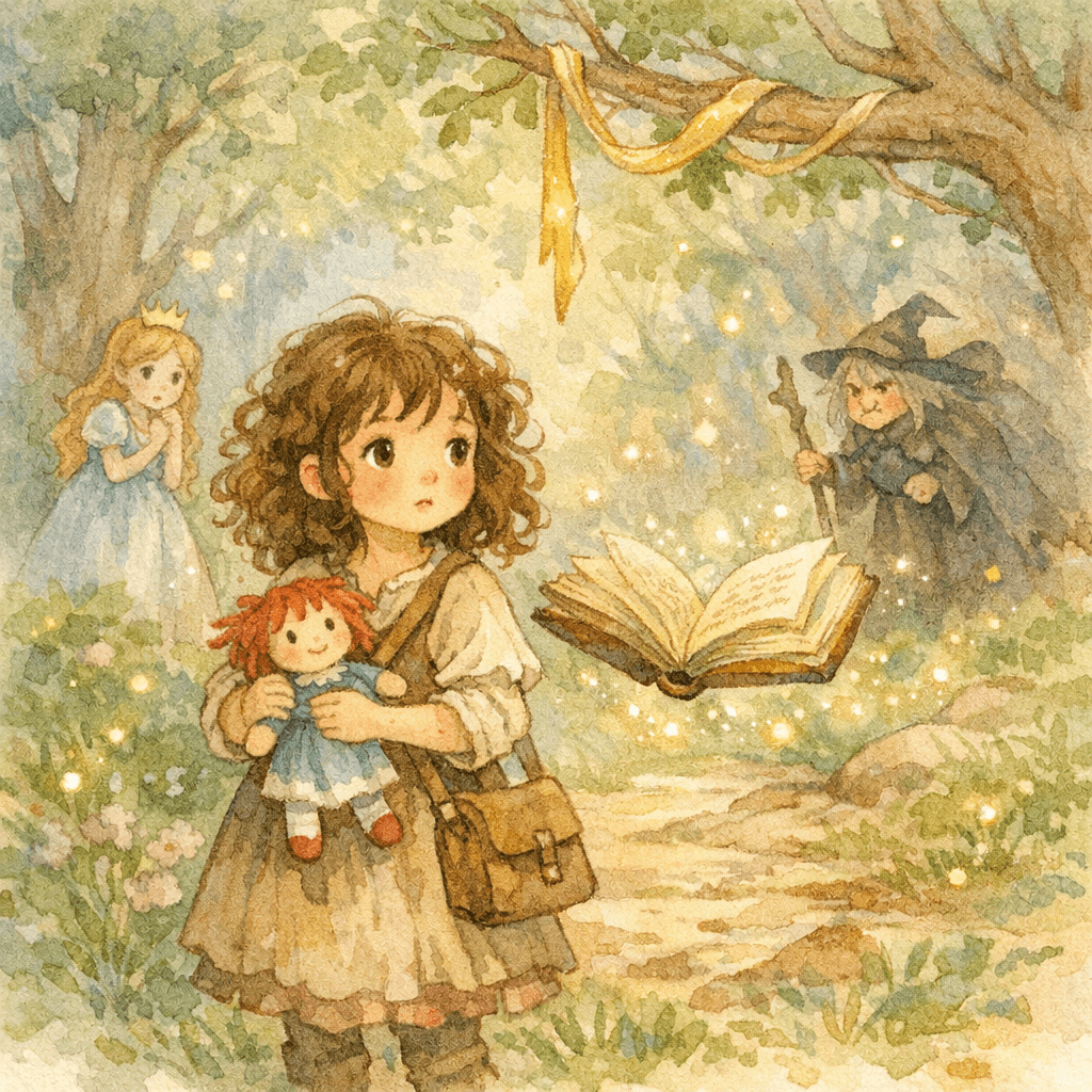 Lya et le ruban d’or de la forêt enchantée