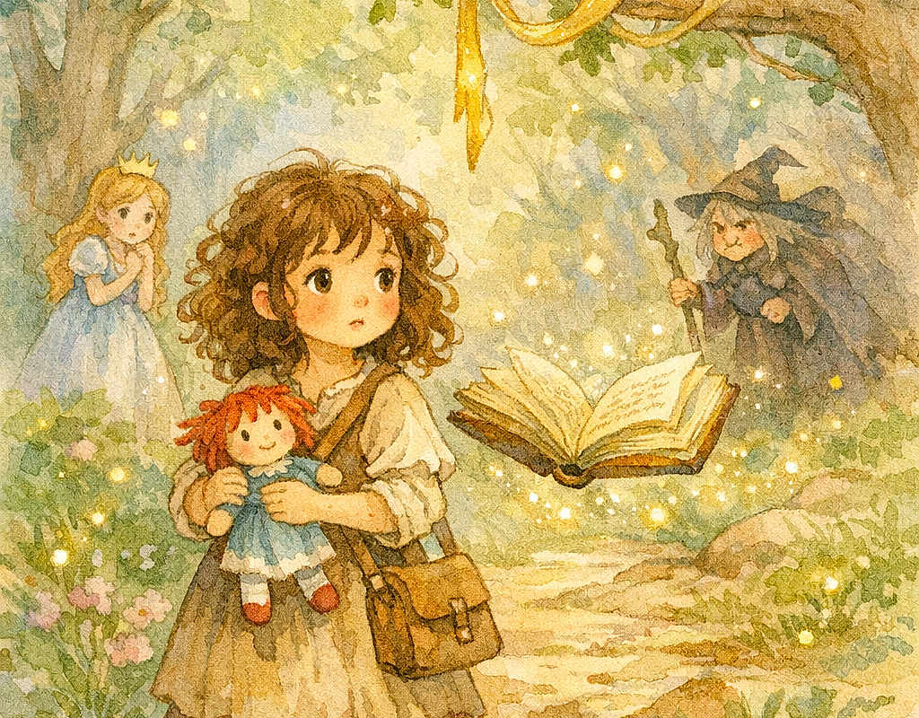Lya et le ruban d’or de la forêt enchantée