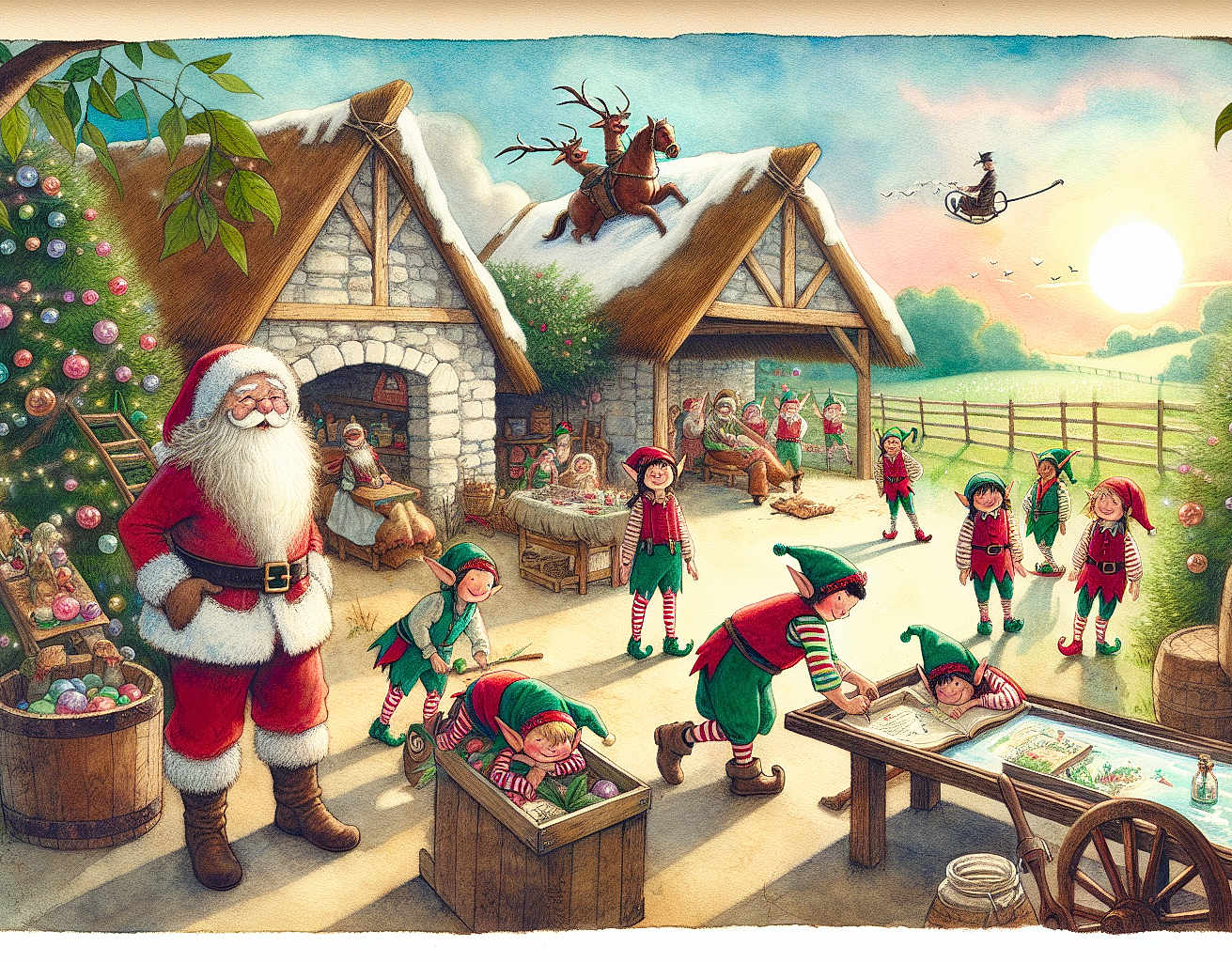 Les Aventures de Père-Noël à la Ferme