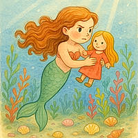 La sirène Princesse Këziah et le coquillage magique