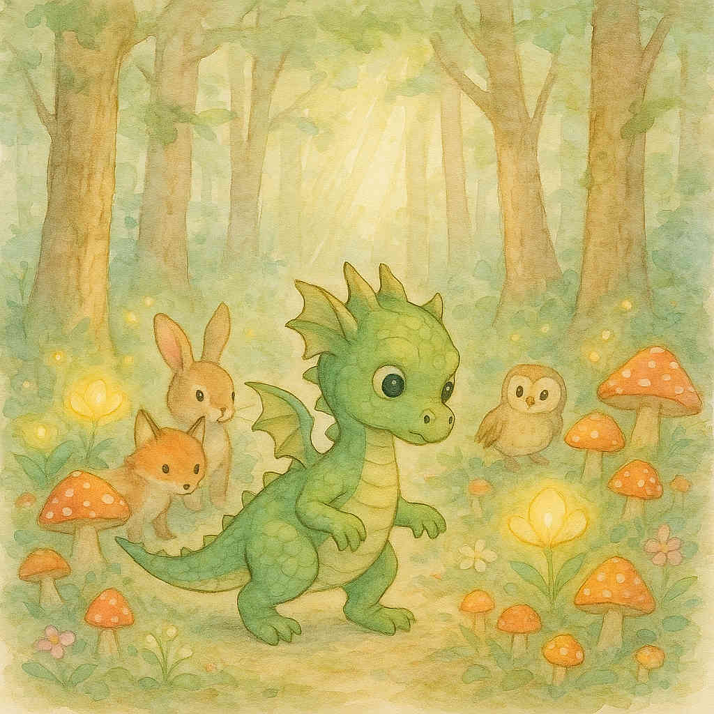 Ezekyel le Petit Dragon et le Trésor de la Forêt Enchantée