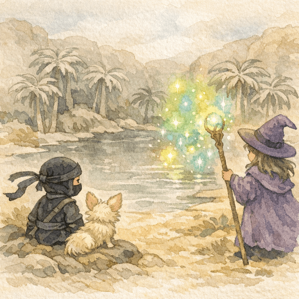 Souleymane le ninja et les couleurs de l’oasis cachée