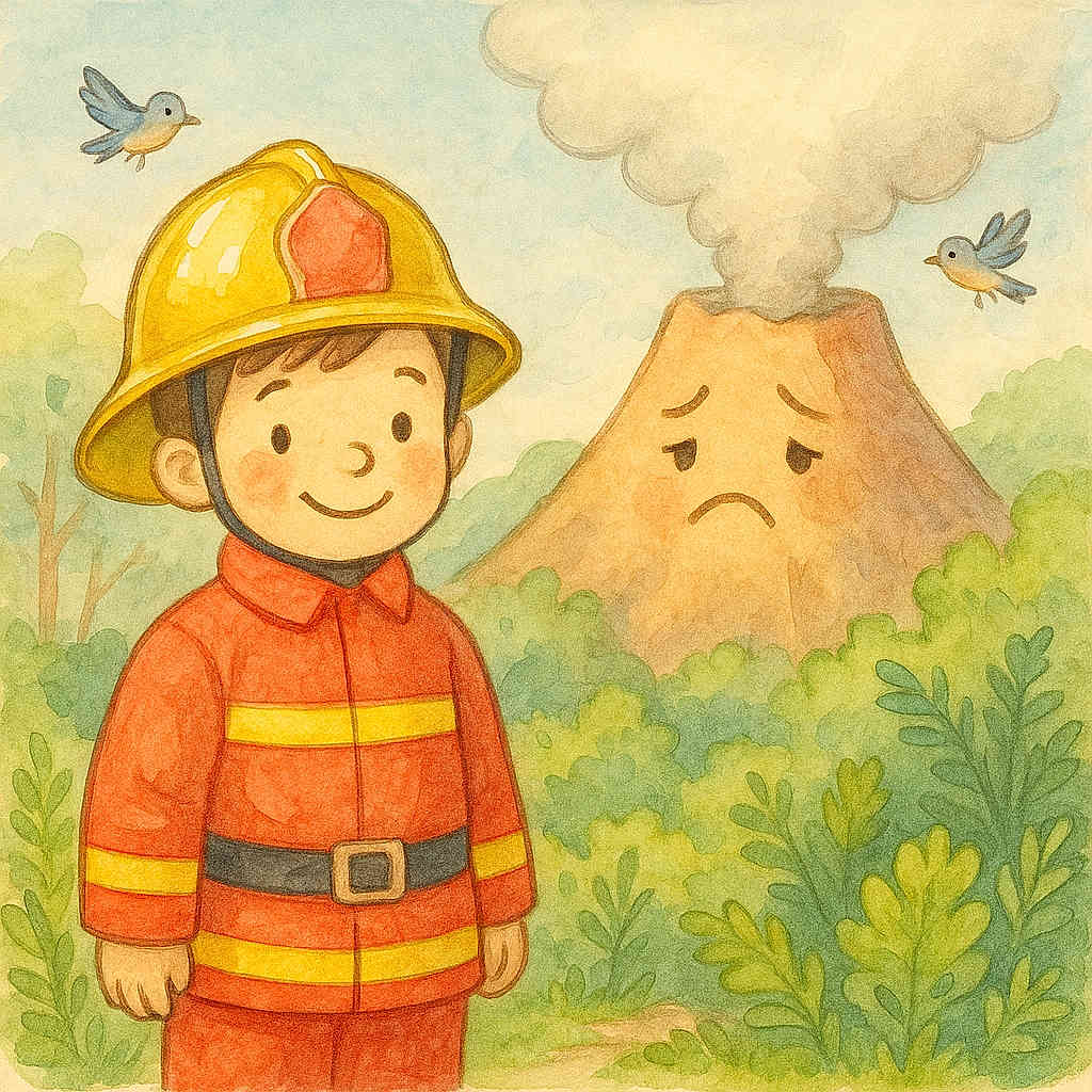 The Brave Fire Fighter and the Gentle Volcano