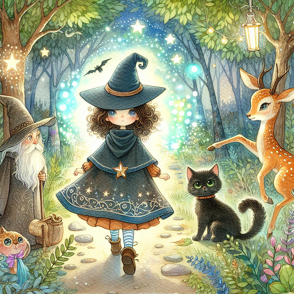 Ellie's Epic Adventure in the Enchanted Forest