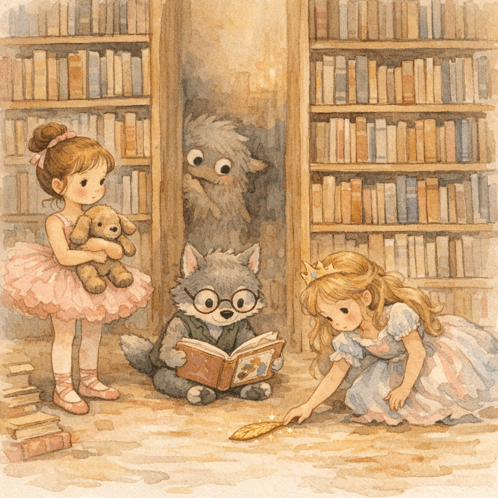 Camélia la ballerine et le marque-page doré