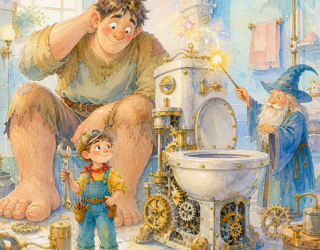 Money and the Giant Clean-Potty 3000