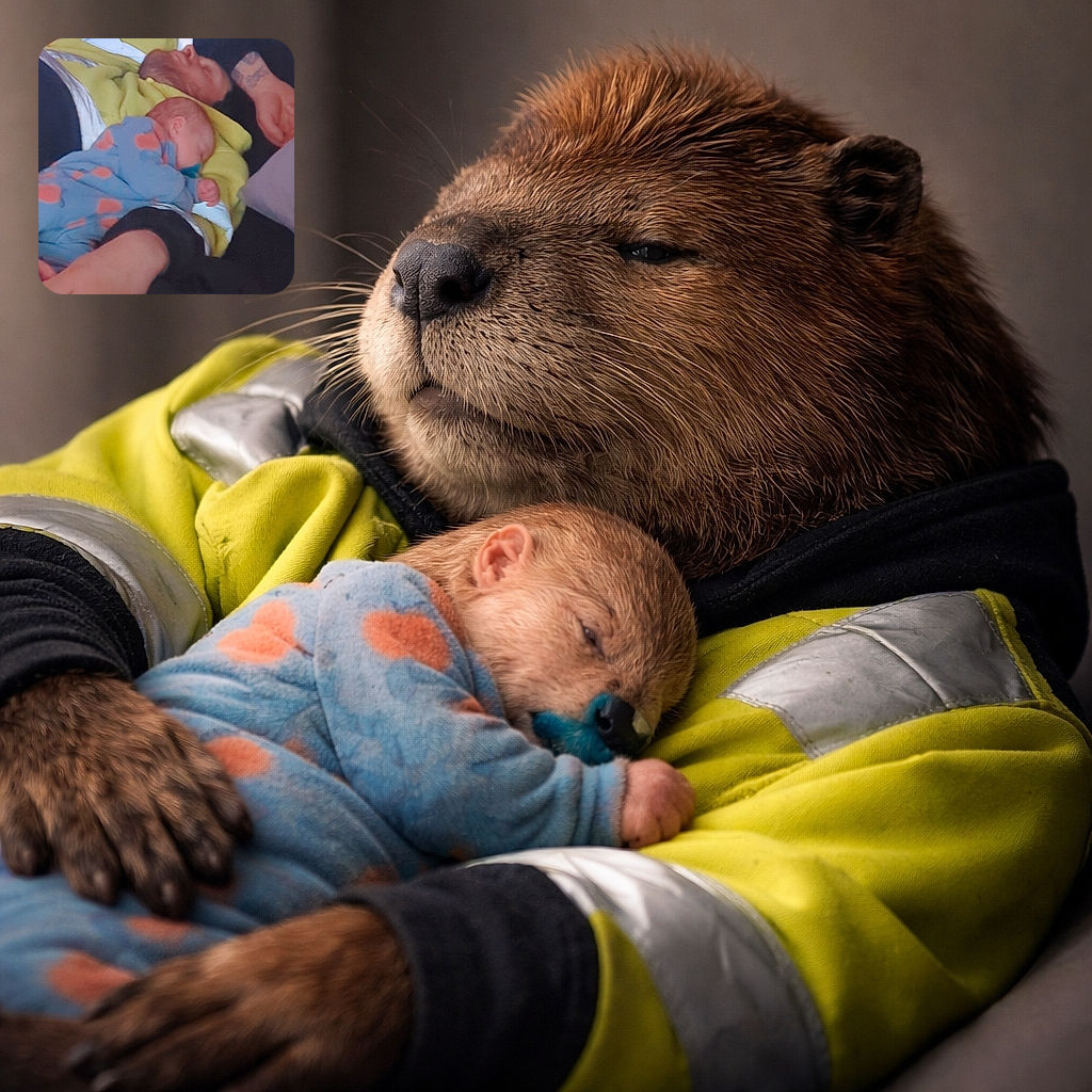 A tiny human has claimed the warmest real estate—a snoozing baby sprawled on an adult's chest under a neon-yellow blanket, pacifier and polka-dot onesie in full effect while a tattooed arm keeps vigilant (or unconscious) watch. It's a cozy nap conspiracy: one set of lungs gently rising, one set of tiny snores in accompaniment.