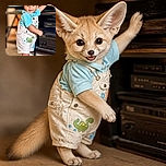 A cheerful toddler stands proudly in dinosaur overalls and bright blue socks, looking like a tiny explorer who has just conquered the living room. One arm reaches toward the furniture as if announcing, 'Behold, my kingdom!'