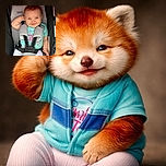 A chubby-cheeked baby snug in a stroller flashes a mischievous grin like they just told the harness a secret—tiny hand out, eyes squinty, and cheeks doing all the heavy lifting.