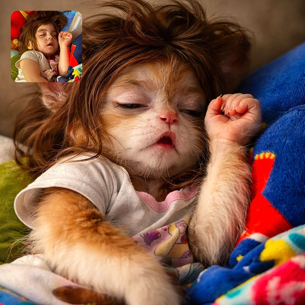 A peacefully sleeping child surrounded by colorful plush toys and blankets, with tousled hair and a relaxed expression, capturing a cozy and serene nap time moment.
