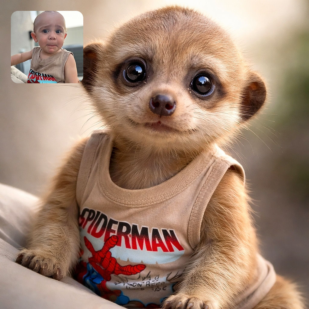 A wide-eyed toddler wearing a Spider-Man tank top looks adorably concerned, clutching onto an adult's arm with a blurred outdoor background and soft natural lighting.