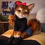 Two young girls sitting closely on a couch, smiling warmly at the camera. One wears glasses and a black top with a pink bow, while the other has a floral headband and a light-colored shirt. The cozy living room setting includes a yellow blanket and decorative pillows in the background.